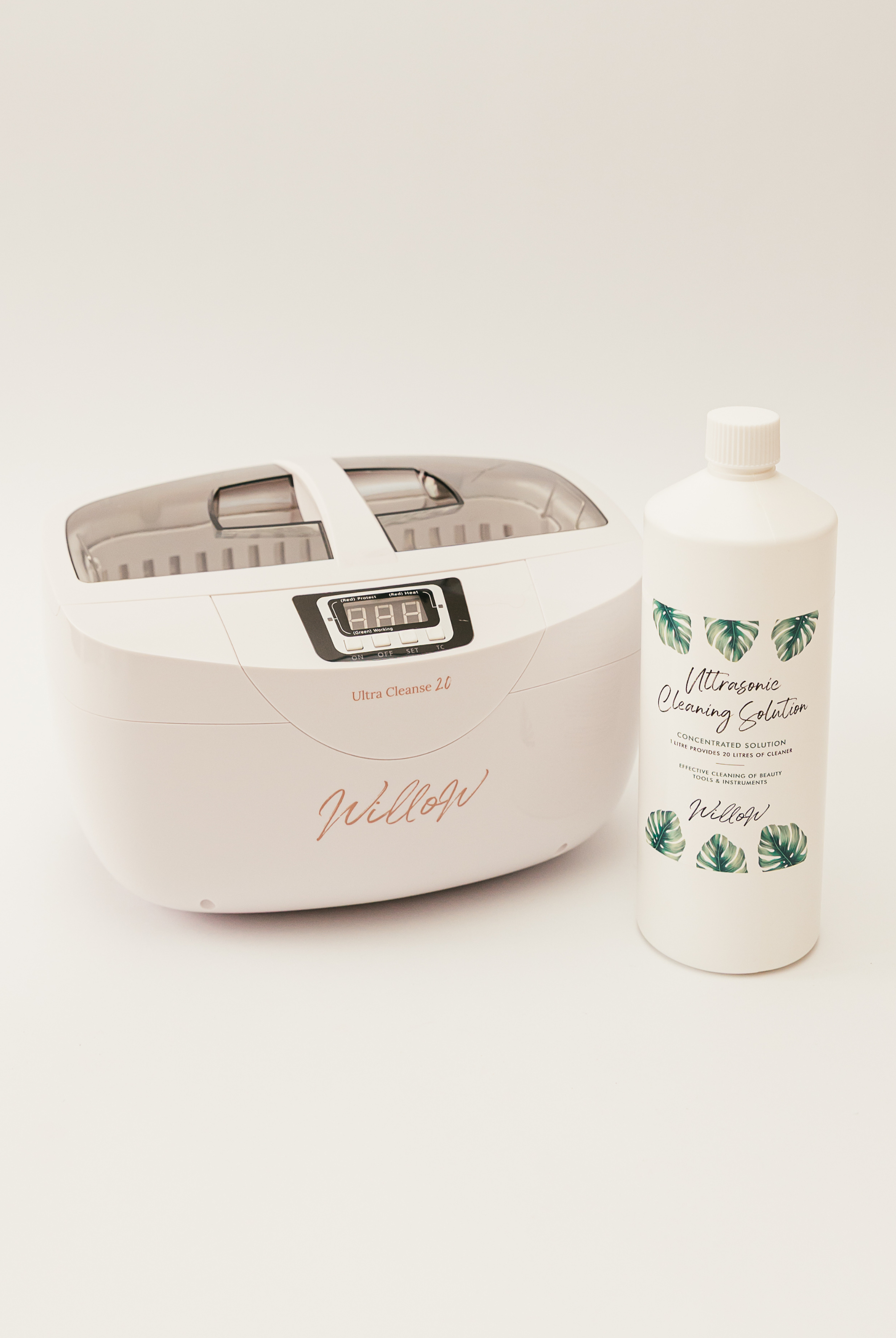 ultrasonic cleanser and solution