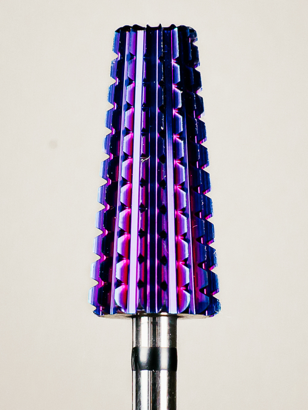 Purple carbide e-file bit in extra coarse grit