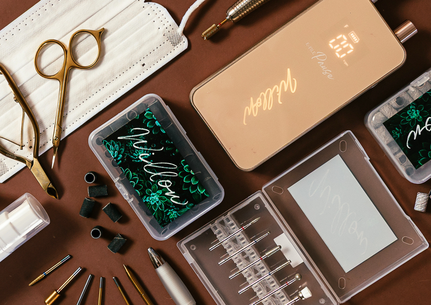 E-file course flatlay 