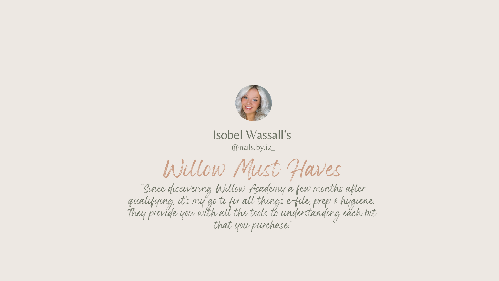 Monthly Manicurist: Willow Must Haves