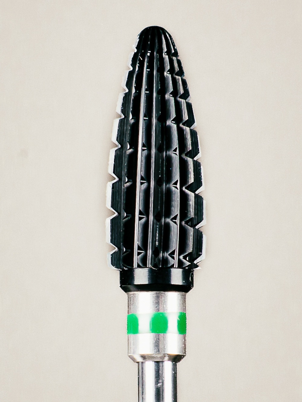 The Green Smoothie - Coarse | Rugby Shape | Carbide E-file Bit – Black DLC