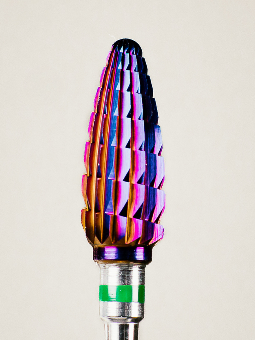 The Green Smoothie - Coarse | Rugby Shape | Carbide E-file Bit – Purple