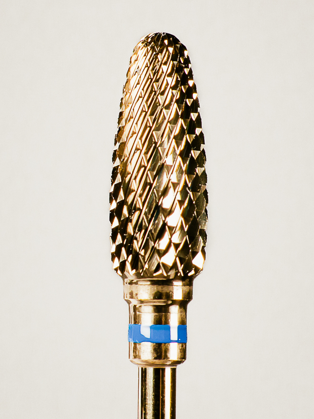The Bluebell - Medium | Flame Shape | Carbide E-file Bit – Gold PVD