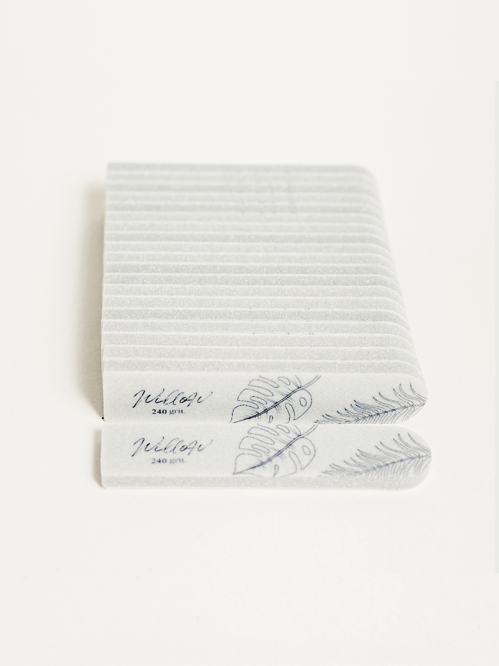 File & Go system: Oval Disposable Buffer 240 grit -  20 pack