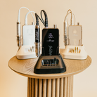 Willow e-file machines in black nude and white 