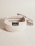 ultrasonic cleaner with removable lid for easy disposal of waste water