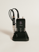 Black e-file machine with charging dock and caddy 