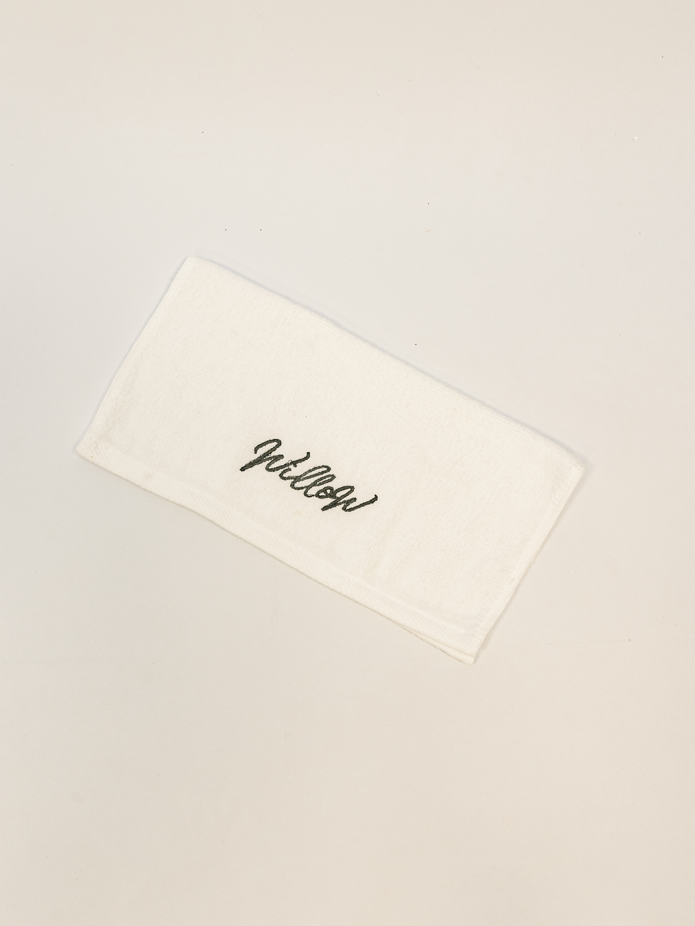 Willow Towel Khaki Logo