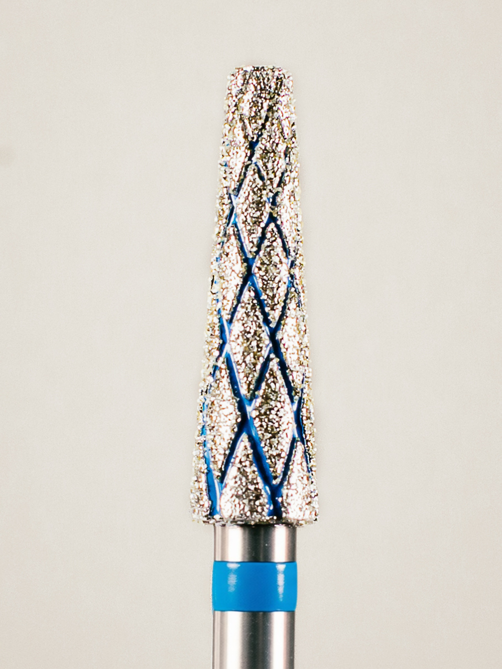 The Bone - Medium | Long Tapered Barrel | Cooling Groove | Diamond E-file Bit – Silver