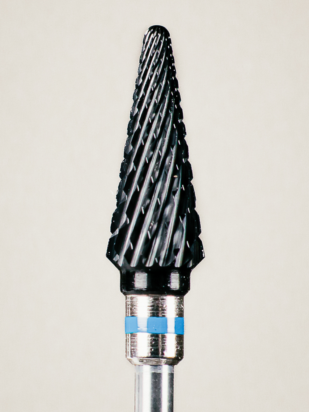 The Dahlia - Medium | Cylinder Cone | Cross Cut Carbide E-file Bit – Black DLC