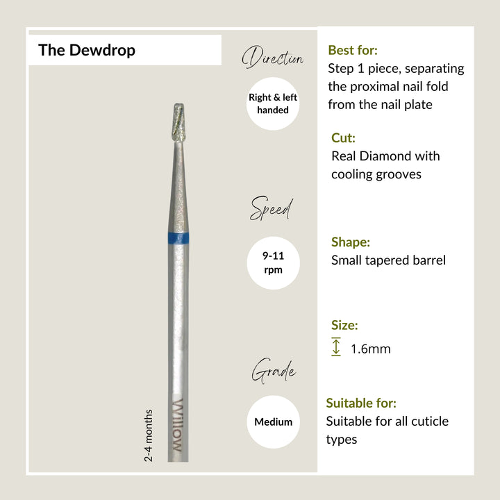 Dewdrop Mini Tapered Barrel - 1.6mm - Medium
