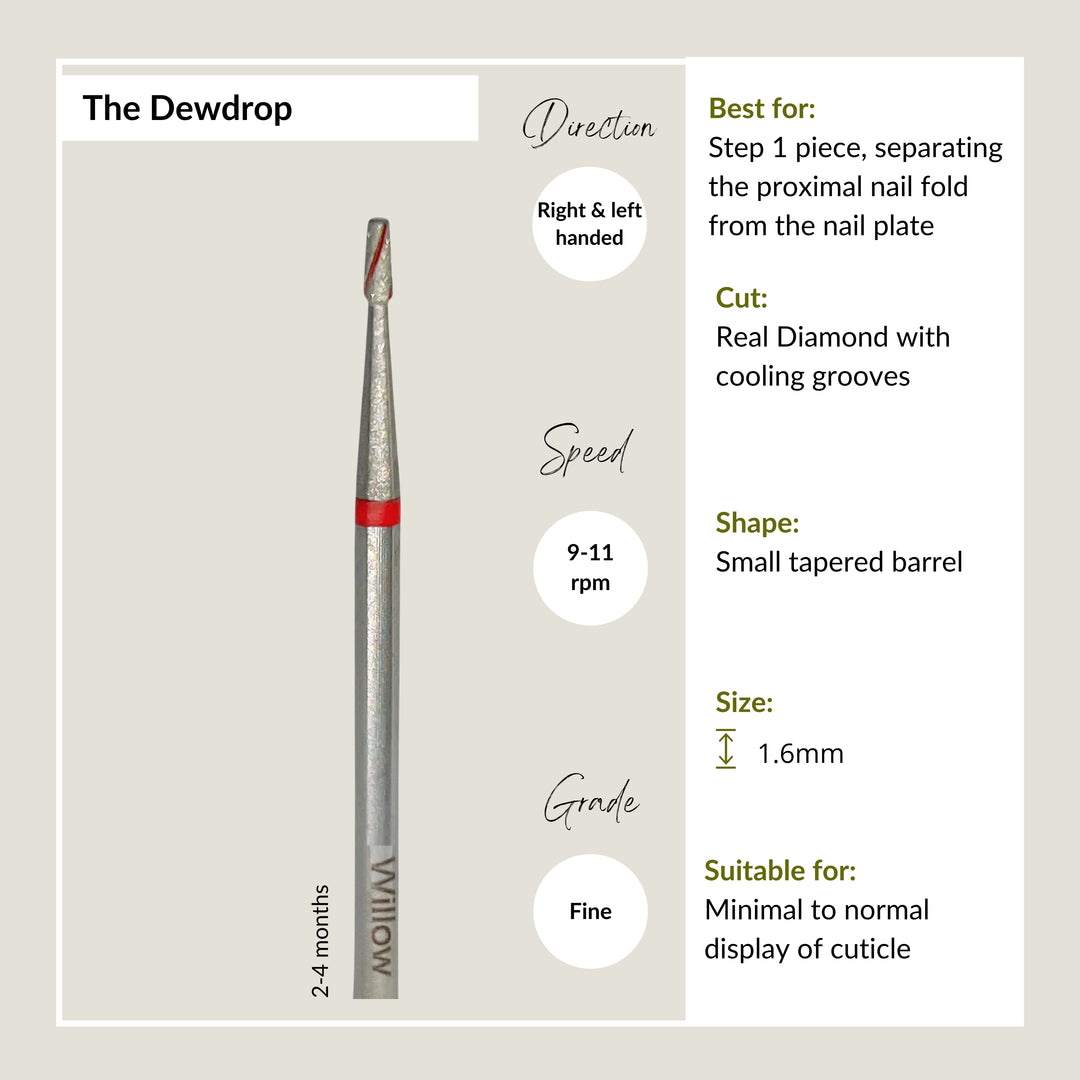 Dewdrop Mini Tapered Barrel - 1.6mm - Fine