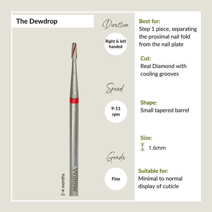 Dewdrop Mini Tapered Barrel - 1.6mm - Fine