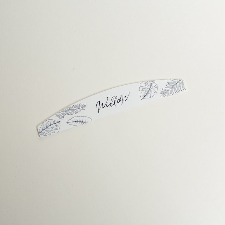 Nail file base for refills- curved 
