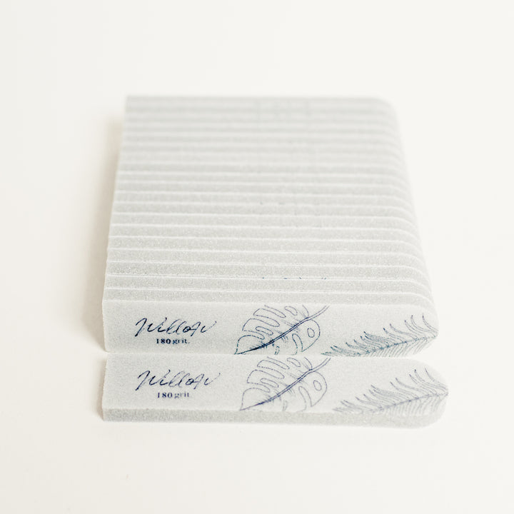 File & Go system: Oval Disposable Buffer 180 grit - 20 pack