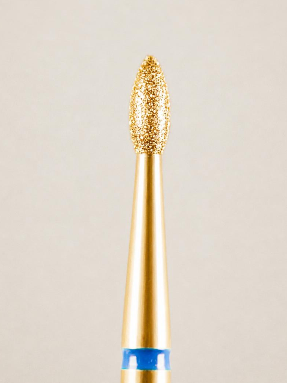The Pip - Medium | Short Wide Flame Shape | Diamond E-file Bit – Gold PVD