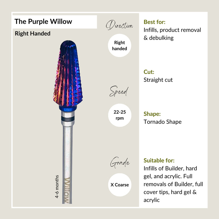 The Purple Willow - Right handed - Extra Coarse