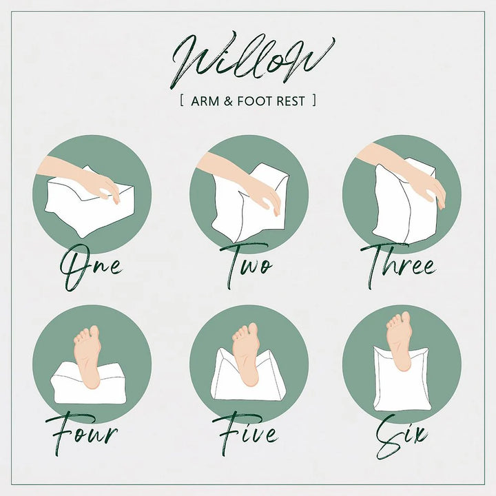 Willow Arm & Foot Rest - Cream