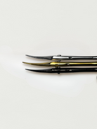 Close up showing the blades of the cuticle scissors 